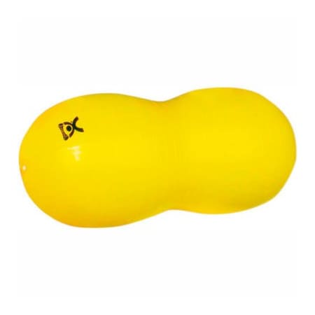 Fabrication Enterprises CanDo Inflatable Exercise Saddle Roll, Yellow, 16" Dia. x 35"L 30-1725